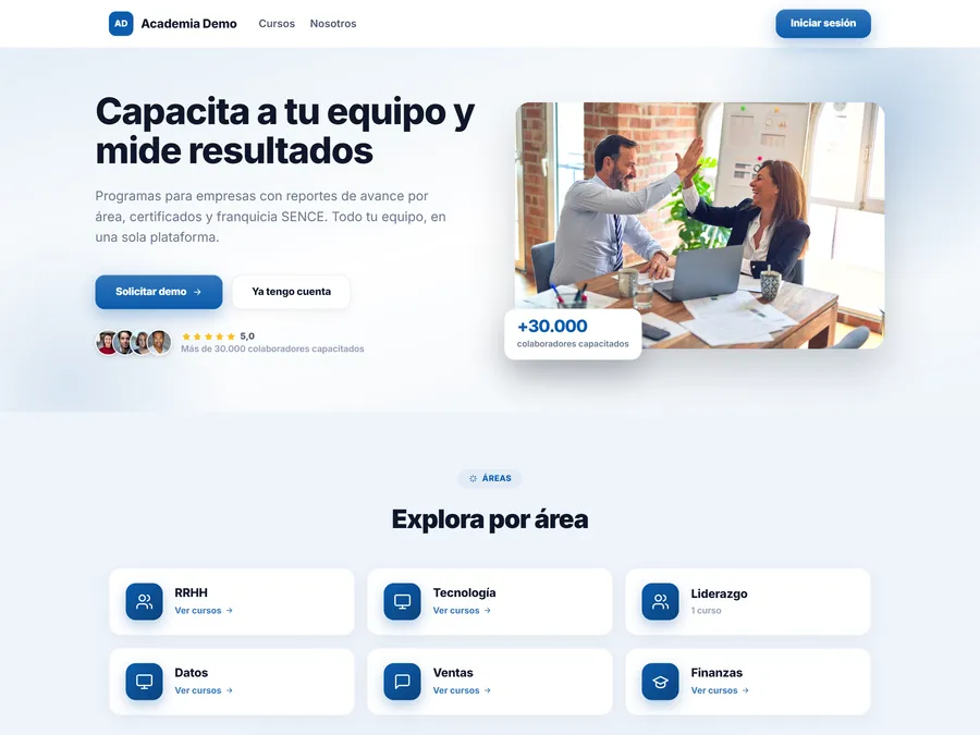 Plantilla Corporativo / Empresas de Talemy